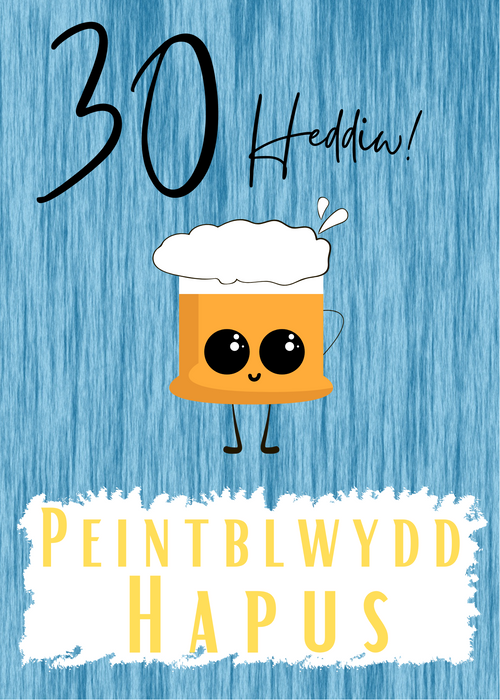 Penblwydd Hapus 30 | Cardiau.Cymru
