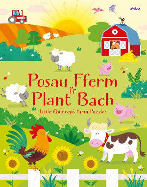 Posau Fferm i'r Plant Bach / Little Children's Farm Puzzles - Siop Y Pentan