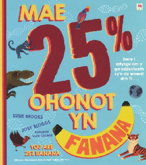 Mae 25% Ohonot yn Fanana / You Are 25% Banana - Siop Y Pentan