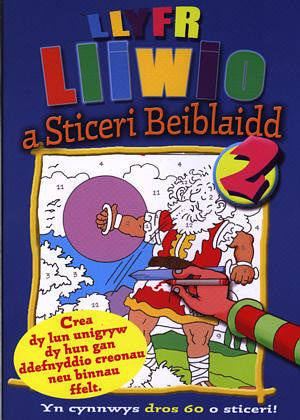 Llyfr Lliwio a Sticeri Beiblaidd 2 - Siop Y Pentan