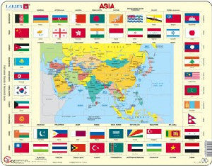 Map of Asia Jig-Saw - Siop Y Pentan