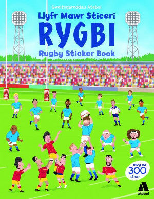 Llyfr Sticeri Rygbi / Rugby Sticker Book - Siop Y Pentan