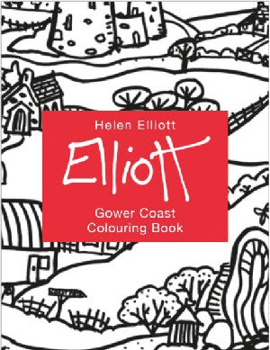 Helen Elliott Concertina Colouring Book: Gower Coast - Siop Y Pentan